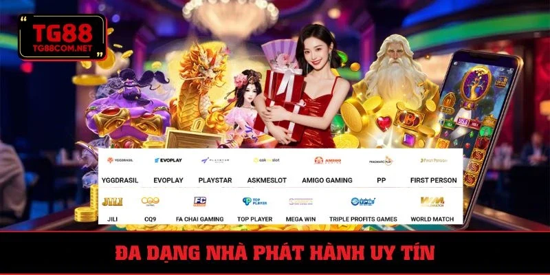 Hơn 99 đơn vị phát hành slot nổi tiếng 